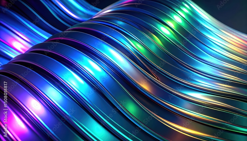 Poster abstract background with shiny metallic texture, a modern and elegant design shiny