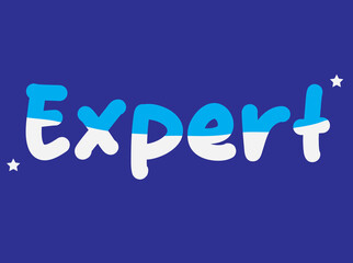 expert, logo, design, template, typography, vector