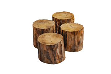 Rustic Wooden Tree Stump Slices Perfect for Crafts Decor or Product Displays