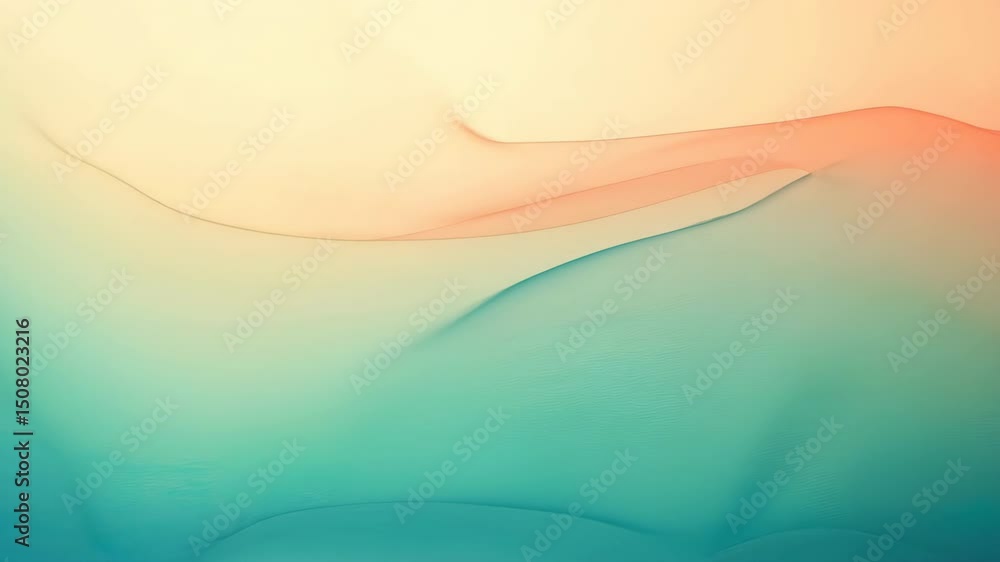 Poster abstract gradient background with soft pastel tones and flowing lines