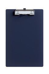Contemporary Blue Clipboard Isolated on White Backdrop for Professional Use