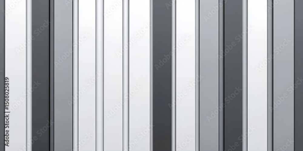 Poster abstract vertical stripes in neutral shades of gray and white creating a modern background for diver