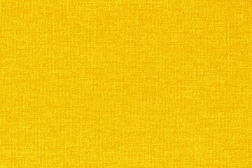 Yellow golden fabric cloth texture background, seamless pattern of natural textile.
