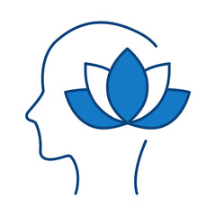 Naklejka premium Wellness Blue Line Icon. Fitness, Health, Healthy Lifestyle, Wellbeing, Exercise, Health Care, Sport, Workout Editable Stroke Vector Illustration