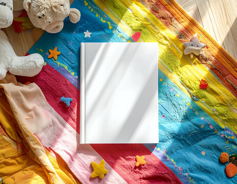 Sunny Playroom A Firefly Children's Book Cover Mockup