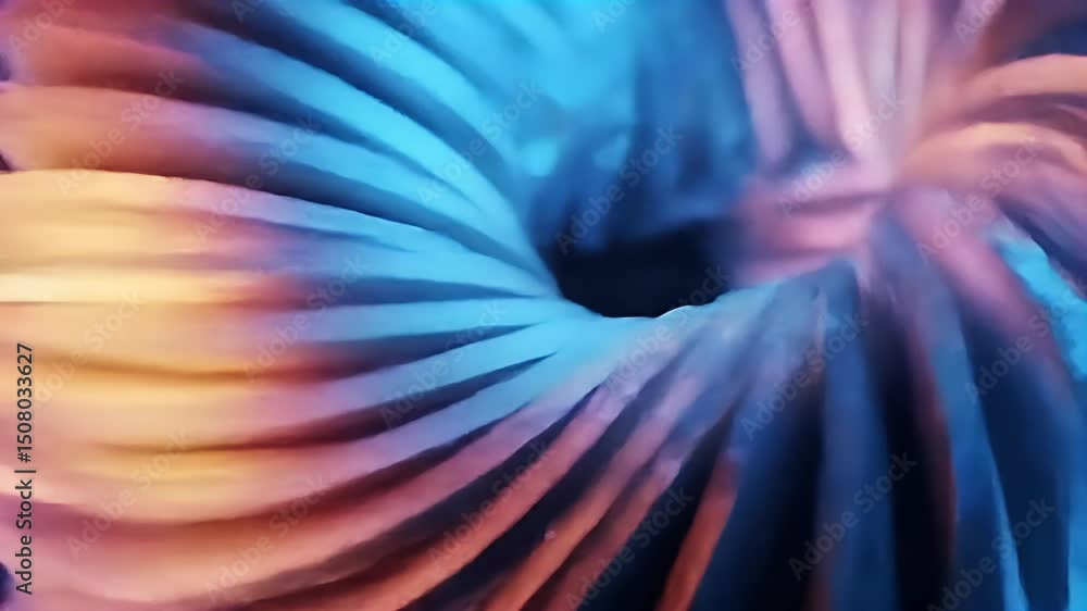 Poster Abstract Fluid Colors Swirling Dynamically