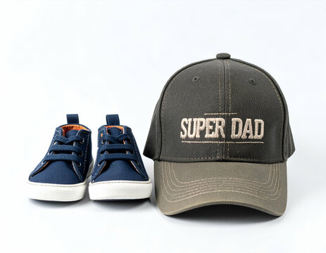 Super Dad Cap and Toddler Sneakers A Father's Day Gift Set
