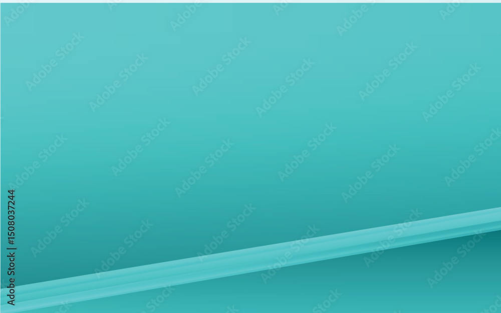 Poster smooth teal gradient background with a subtle diagonal light effect. ideal for creative designs, abs