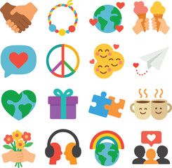International Friendship Day Icons