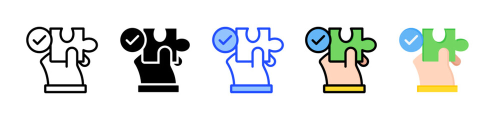 Solution Icon Collection With Multiple Styles
