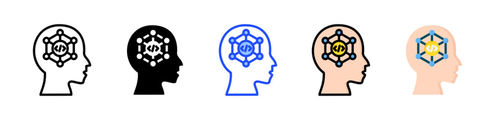 Logic Icon Collection With Multiple Styles