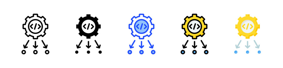 Inheritance Icon Collection With Multiple Styles