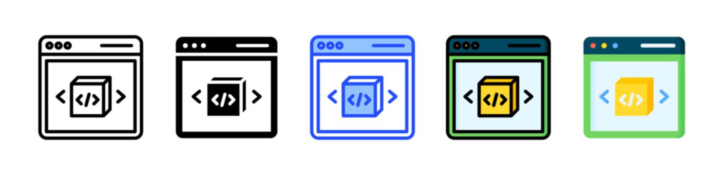 Module Icon Collection With Multiple Styles