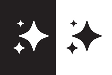 AI generate icon set. Sparkle Icon Set. AI star and square, artificial intelligence. Vector Illustration Design
