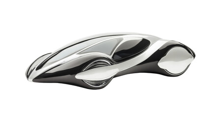 A futuristic concept car with smooth, aerodynamic lines,Transparent background, PNG file