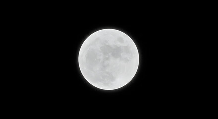 Obraz premium Full Moon Night Sky Celestial Body Lunar Phase Night Photography Space Background