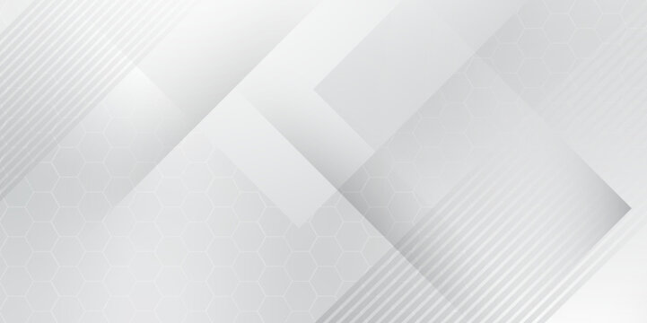 Abstract white and grey triangle overlay texture background. Modern elegant white gray banner background with creative design and shiny lines.Light gray striped abstract subtle vector background.