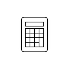 Start-up Outline Icon Calculator