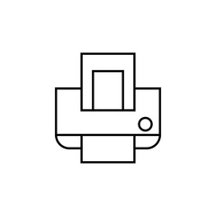 Start-up Outline Icon Printer