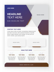 Classic business flyer for corporate use