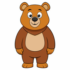 Obraz premium brown bear cartoon
