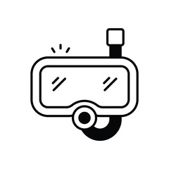 Snorkel vector icon