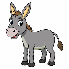 animal, cartoon, vector, donkey, bunny, illustration, rabbit, mammal, cute, farm, funny, horse, dog, animals, isolated, fun, white, brown, goat, 3d, character, head, wild, pet, nature