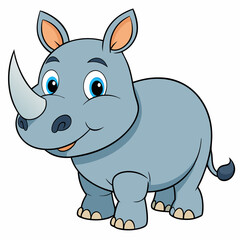 cartoon rhino cartoon