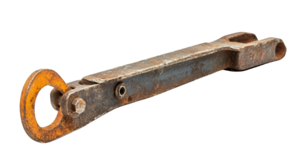 A jack used for lifting heavy construction materials, Transparent background, PNG file