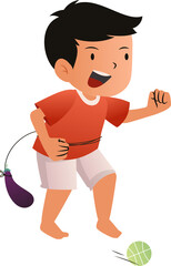 Indonesian Independence Games Competition Illustration