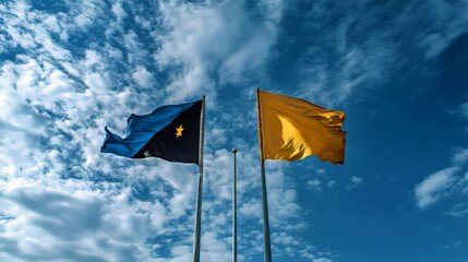 Anniversary of regional separation into two nations marked by flag