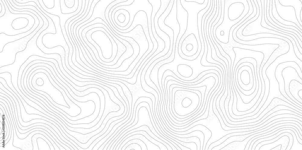 Poster white and gray topographic map pattern with contour lines and terrain. perfect for modern minimalist