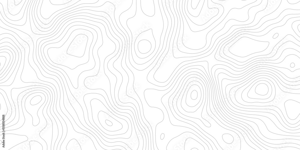 Poster white and gray topographic map pattern with contour lines and terrain. perfect for modern minimalist