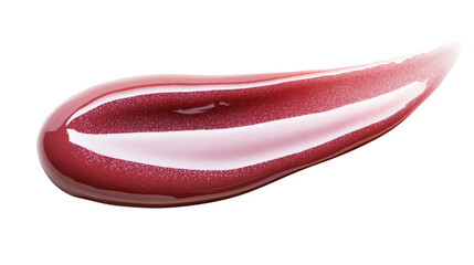 A lip plumping gloss with a glossy finish,Transparent background, PNG file