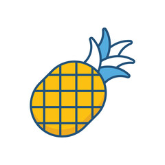 Pineapple vector icon