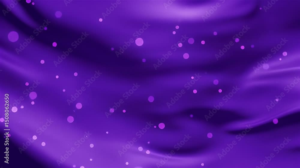 Poster Purple Abstract Motion Background with Floating Lights