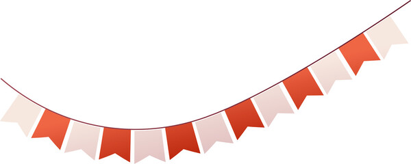 Obraz premium Indonesian Flag Hanging Decorative