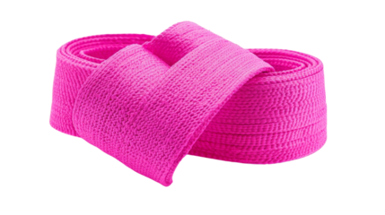 A pair of bright pink boxing hand wraps, Transparent background, PNG file