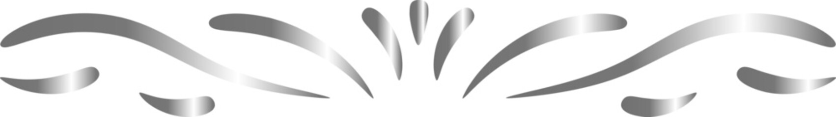 silver border divider luxury decoration