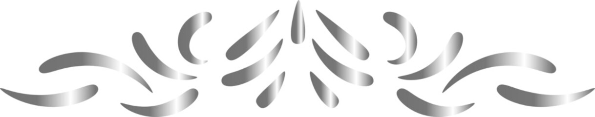 silver border divider luxury decoration