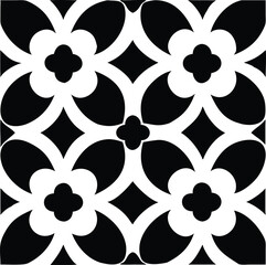 A symmetrical pattern design featuring stylized quatrefoil and diamond shapes fills the entire space