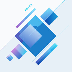 Abstract Dynamic Blue Geometric Background