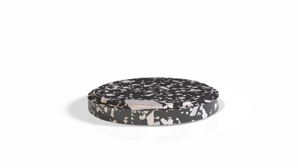 Black And Gold marble 3d Render image transparent background