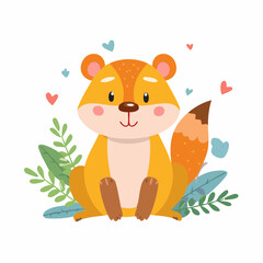 Cute Cartoon Squirrel/Chipmunk Character