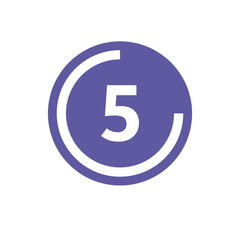 Number icon vector illustration. Infographic number icon vector. number icon vector