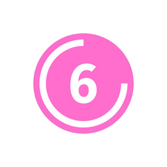 Number icon vector illustration. Infographic number icon vector. number icon vector