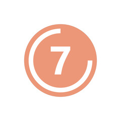 Number icon vector illustration. Infographic number icon vector. number icon vector