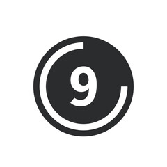 Number icon vector illustration. Infographic number icon vector. number icon vector