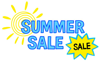 Summer Sale Poster Design Element


