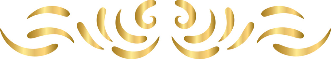 gold border divider luxury decoration